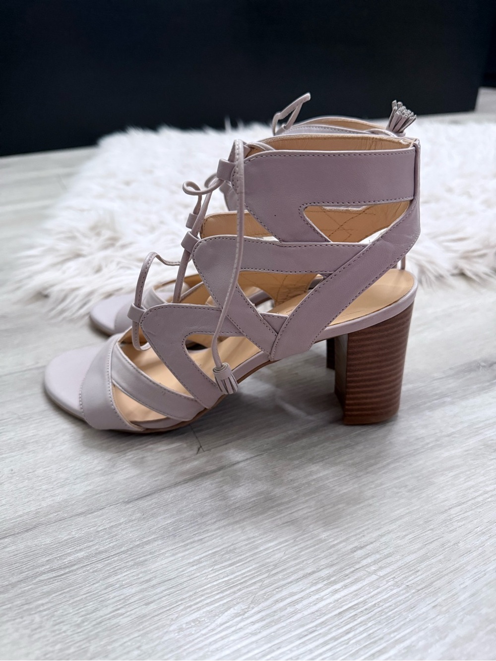 Brenda Zaro Strappy Open Toe Heels